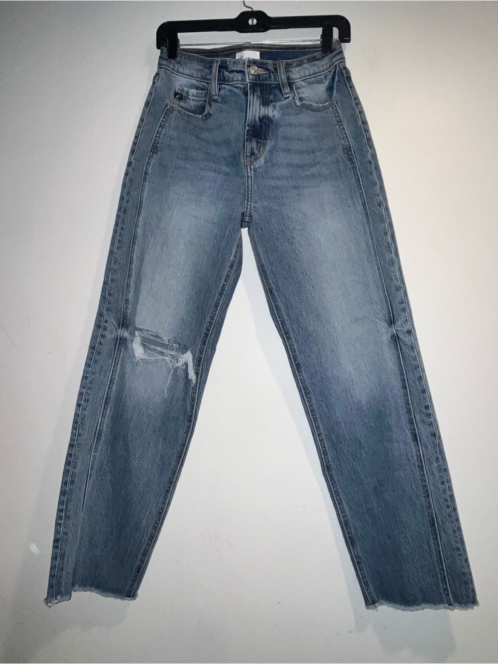 KANCAN 90s Ultra high rise boyfriend jeans in medium stone wash
